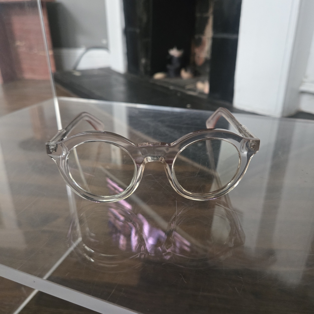 Clear Round Glasses
